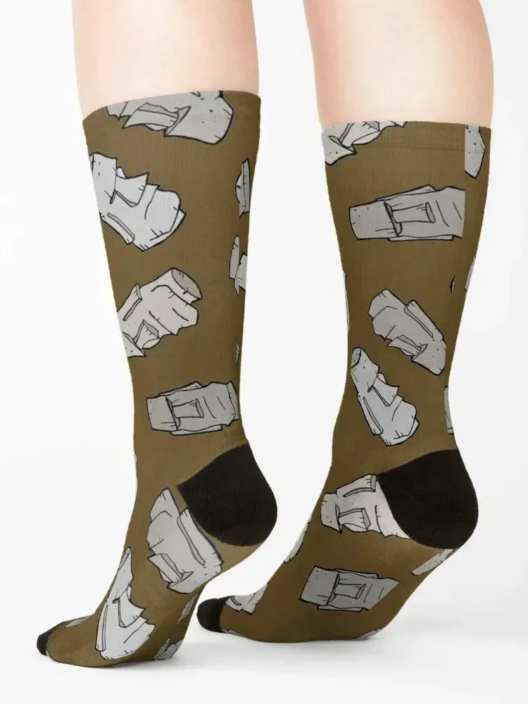 Easter Island Moai Socks Non-slip Soccer Crossfit japanese fashion Men Socks Women's