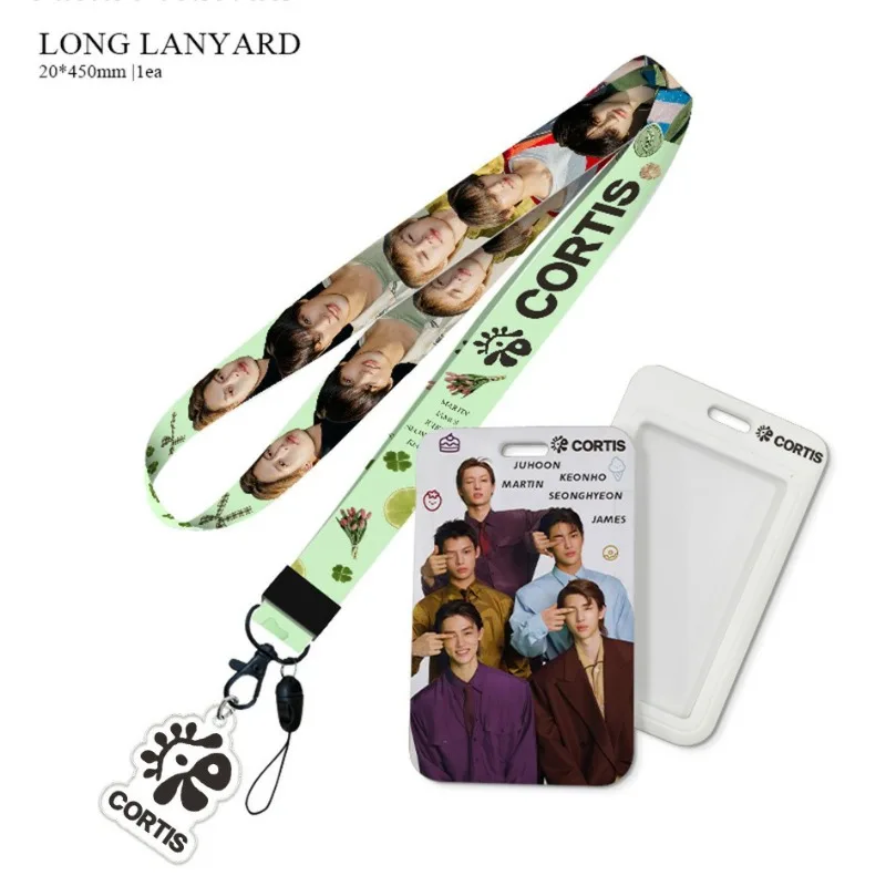 Cortis Keychain for Keys ID Badge Holder Credit Card Neck Strap Keychain Lariat Phone Strap Acrylic Pendant Card Holder Gift