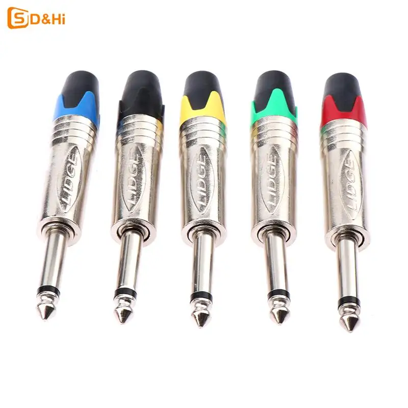 6.35 Mm Audio Plug Mute Plug Connector Jack Mono Assembly Microphone Conector With Mute Function