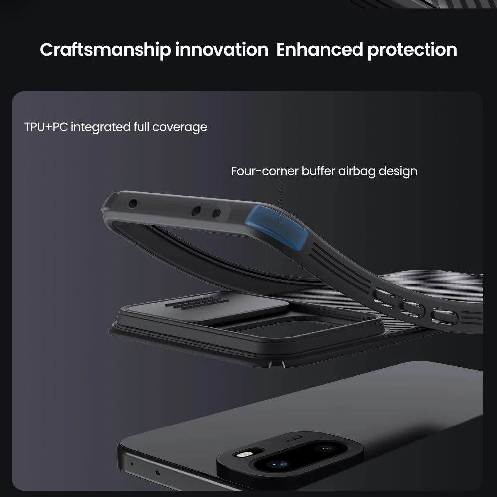 Für Oneplus 15R Hülle NILLKIN Passgenaue Hülle Camshield Super Frosted Shield Hülle Objektivschutzabdeckung – Detail 12