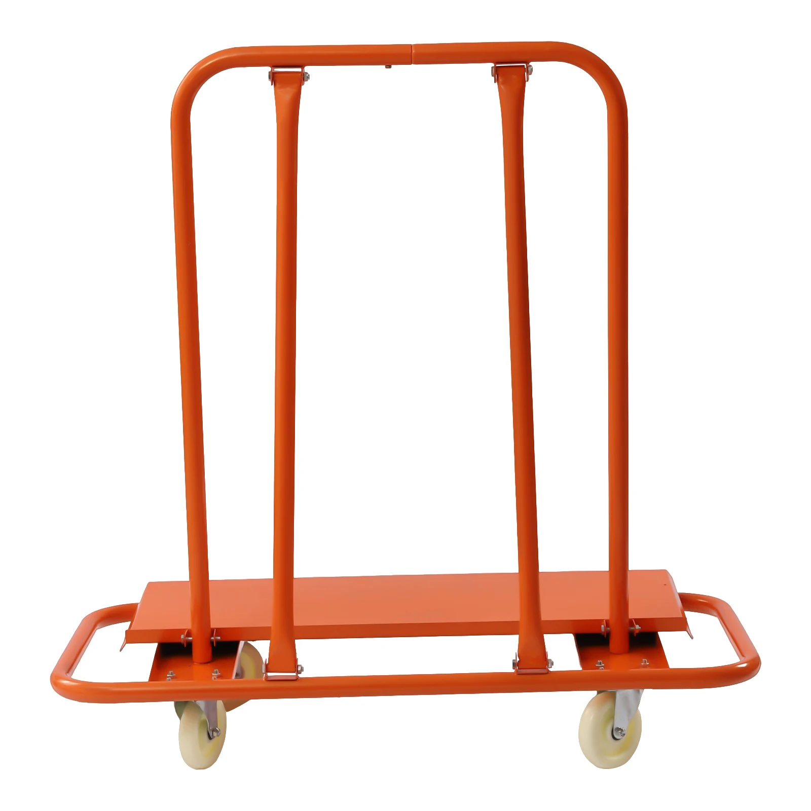 Orange Trolley Plate Dollies Panel Truck Drywall Cart, Drywall Sheet Carts with 2200 LBS Load Capacity, Heavy Duty Plasterboard