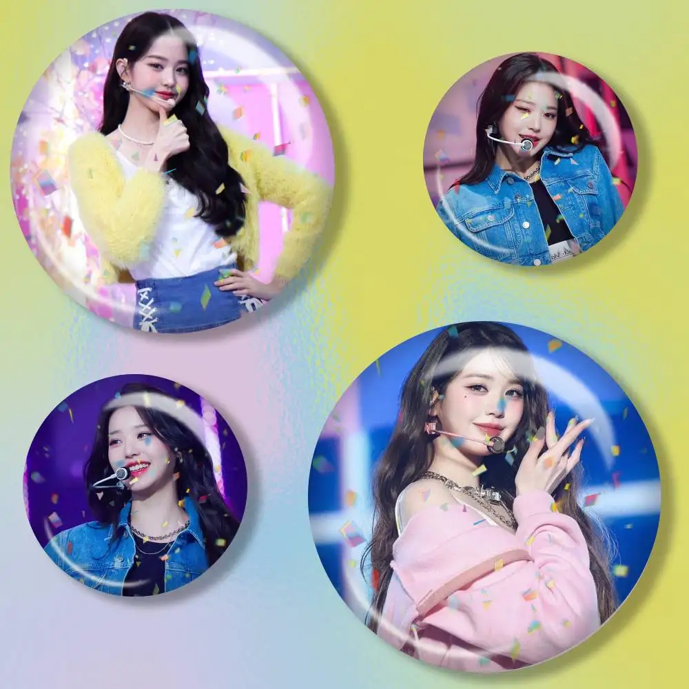 Korean Kpop J-Jo Jang Won-young  Brooch Metal Decorative Brooch Pins for Backpack Clothes Jacket Accessories,Souvenir.