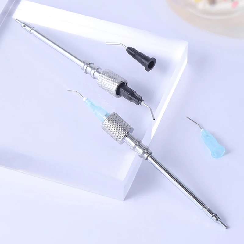 ทันตกรรมหัวฉีดสามใช้สกรูใหม่สามใช้หัวฉีดกล้องจุลทรรศน์ Root Canal Root Canal ชลประทานสามารถเชื่อมต่อเข็ม