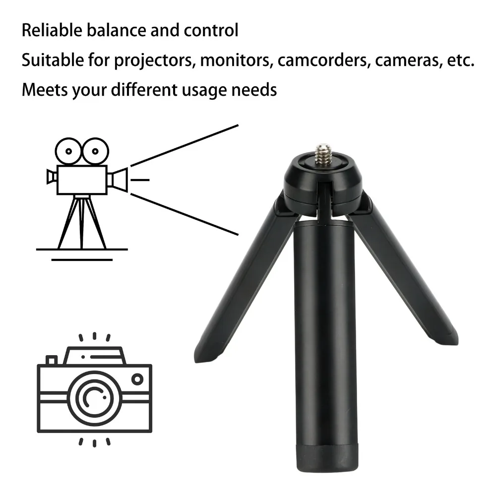 Sturdy & Durable Aluminum Alloy Extendable Tripod Lightweight Portable Selfie Stick Webcam Tripod Mobile Photography
