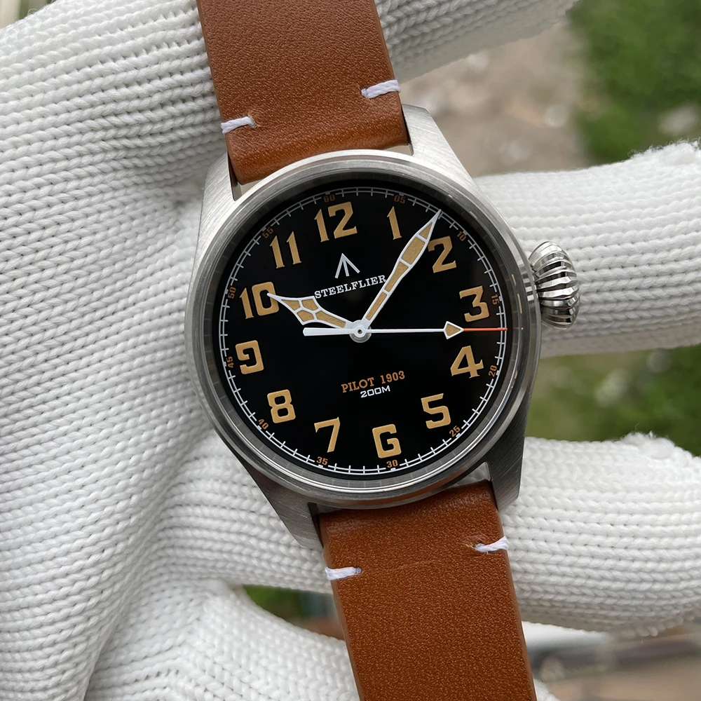 STEELFLIER Offizielle SF740V Neue Quarz-Armbanduhr Super C3 Leuchtende 200M Wasserdichte VH31 Mute-Uhrwerk Mann Mode Business Uhr – Detail 25