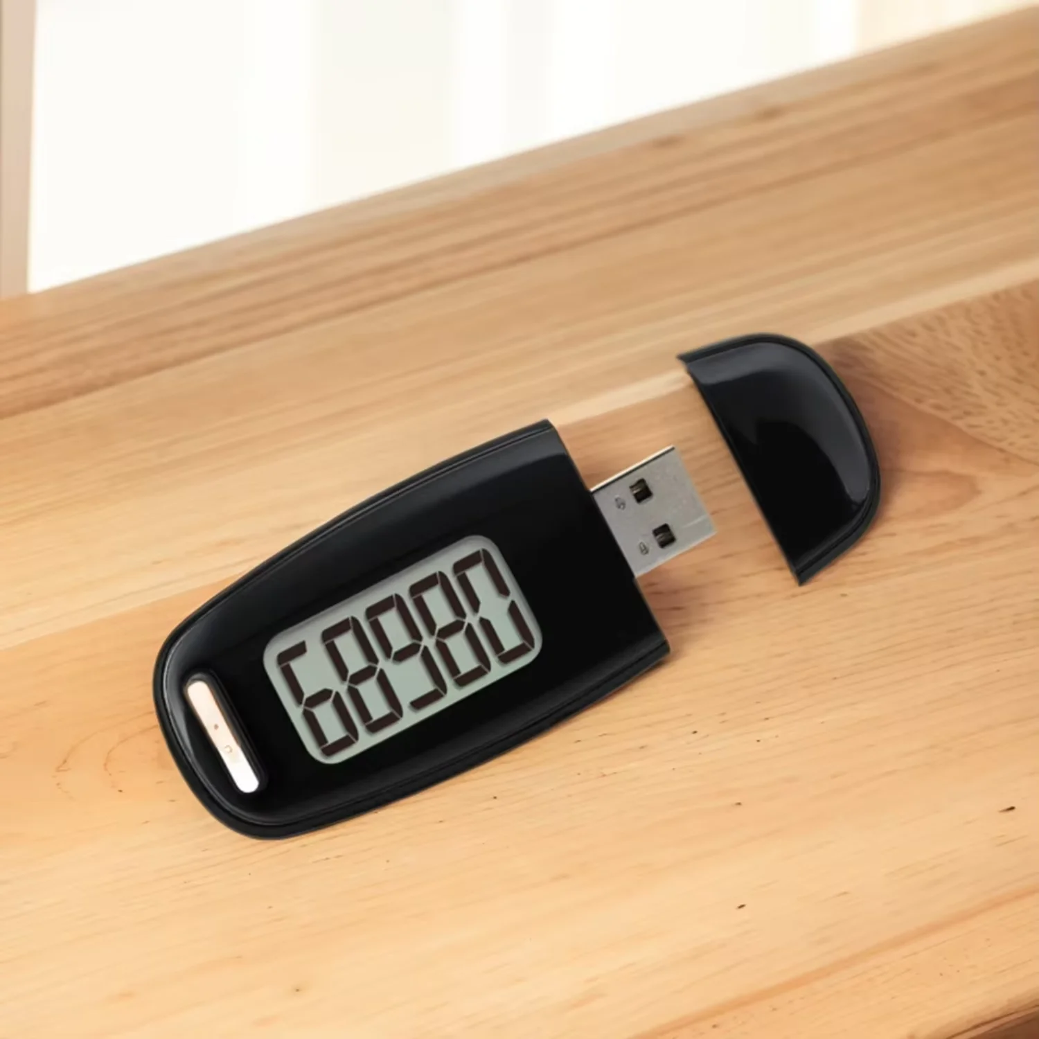 

3D Pedometer Portable Digital Pedometer USB Rechargeable Electronic Pedometer with Clip and Strap Adults Seniors