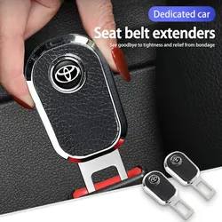 Car Seat Adjustable Extension Clip Safety Belt Buckle For Toyota Corolla Prius Auris CHR Land Cruiser Camry Avalon