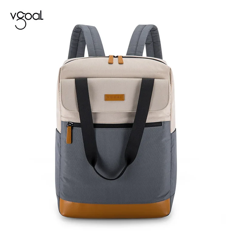 

Trendy Cool Men's Backpack High Capacity Color Blocking Design For Middle School And High School Students