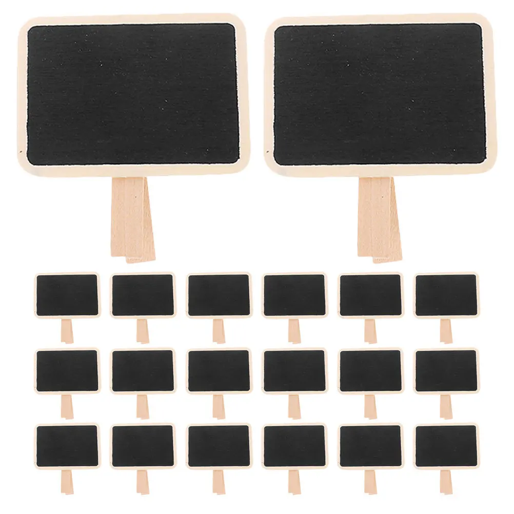 50 قطعة علامات السبورة الخشبية الصغيرة مقاطع مذكرة المجلس للتذكير المطبخ مطعم القائمة المفكرة رسالة العلامة السبورة