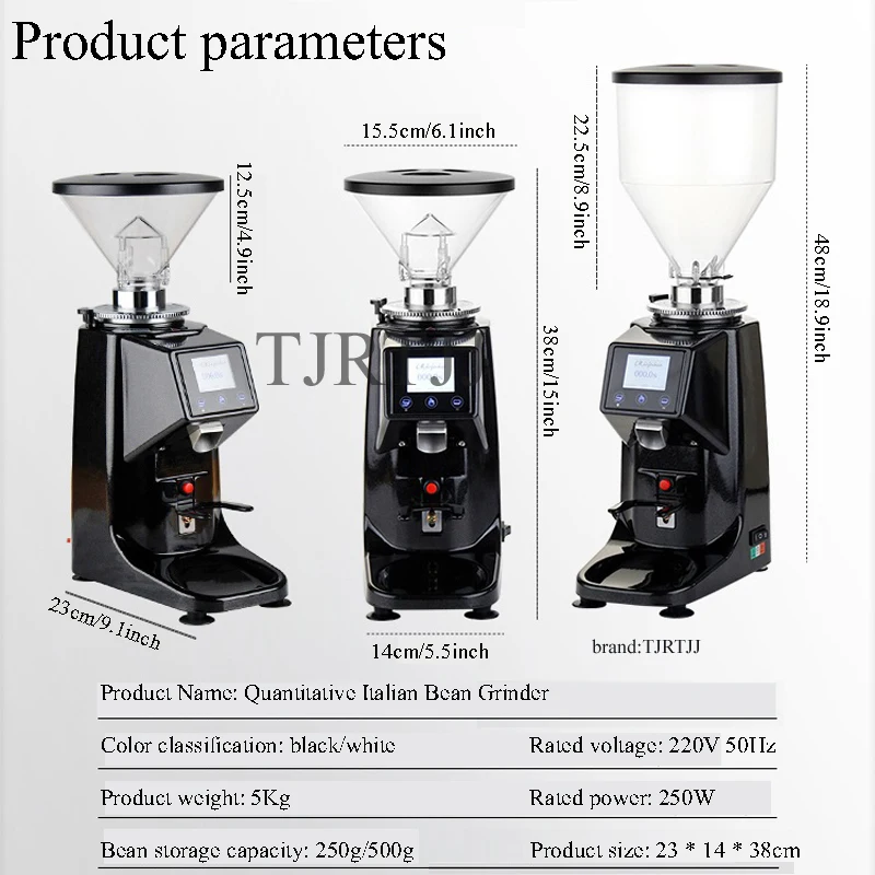 Electric Variable Speed Coffee Bean Grinder Precision Coffee Powder Making Machine for Mocha Coffee Brewing view 2