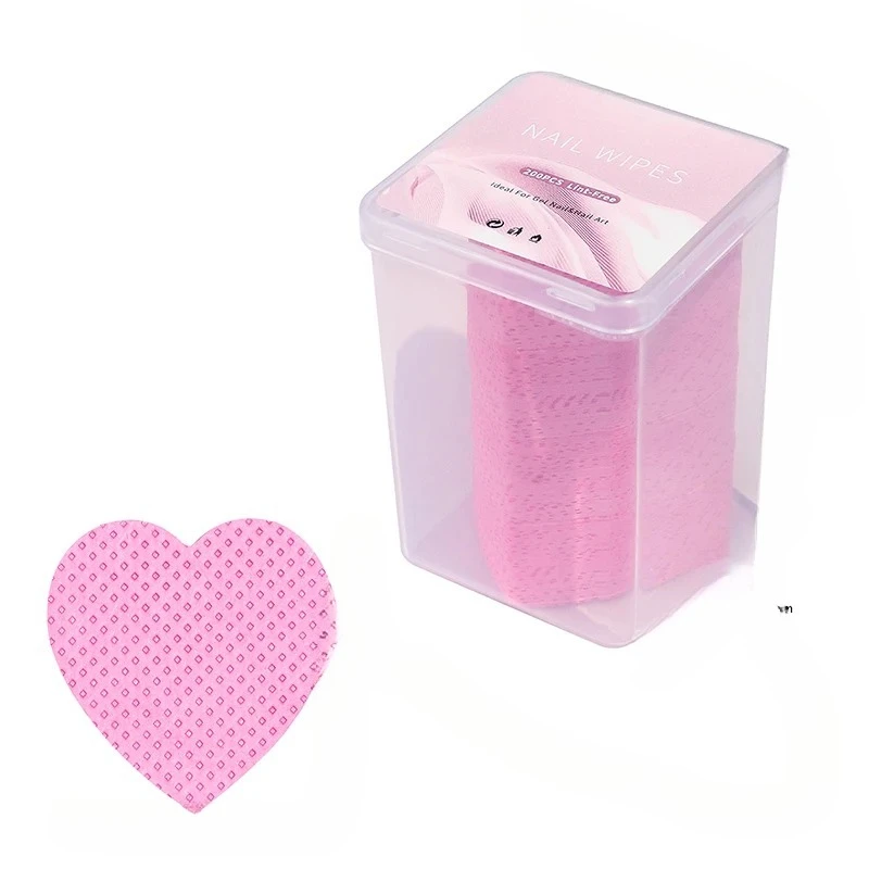 200pcGel Nail Polish Paper Pad Makeup Remover Lint-Free Tool Wholesale Wipes Cleaner Manicure Nail Remover Cotton Wipes Cleaner