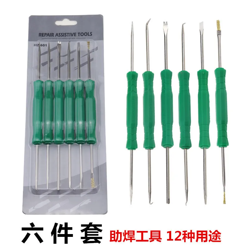 

6-in-1 welding tool set 6-piece welding tool electronic circuit board cross-border wholesale one piece labeling delivery