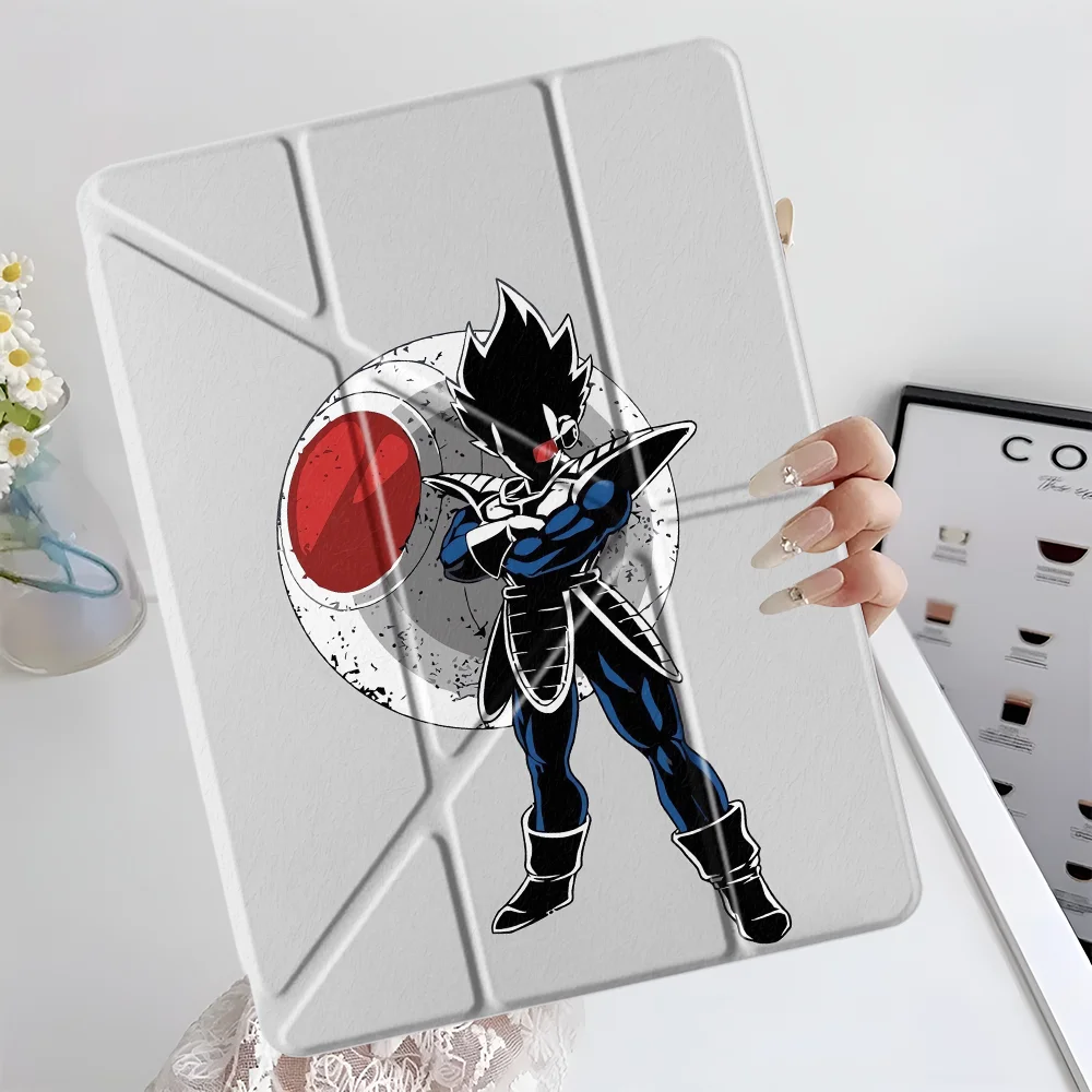 Super Saiya Vegeta With Pen Slot Cover Tablet Case For Samsung Galaxy Tab S9 Plus S10 Lite A8 S7 FE A11 A9 Plus S8