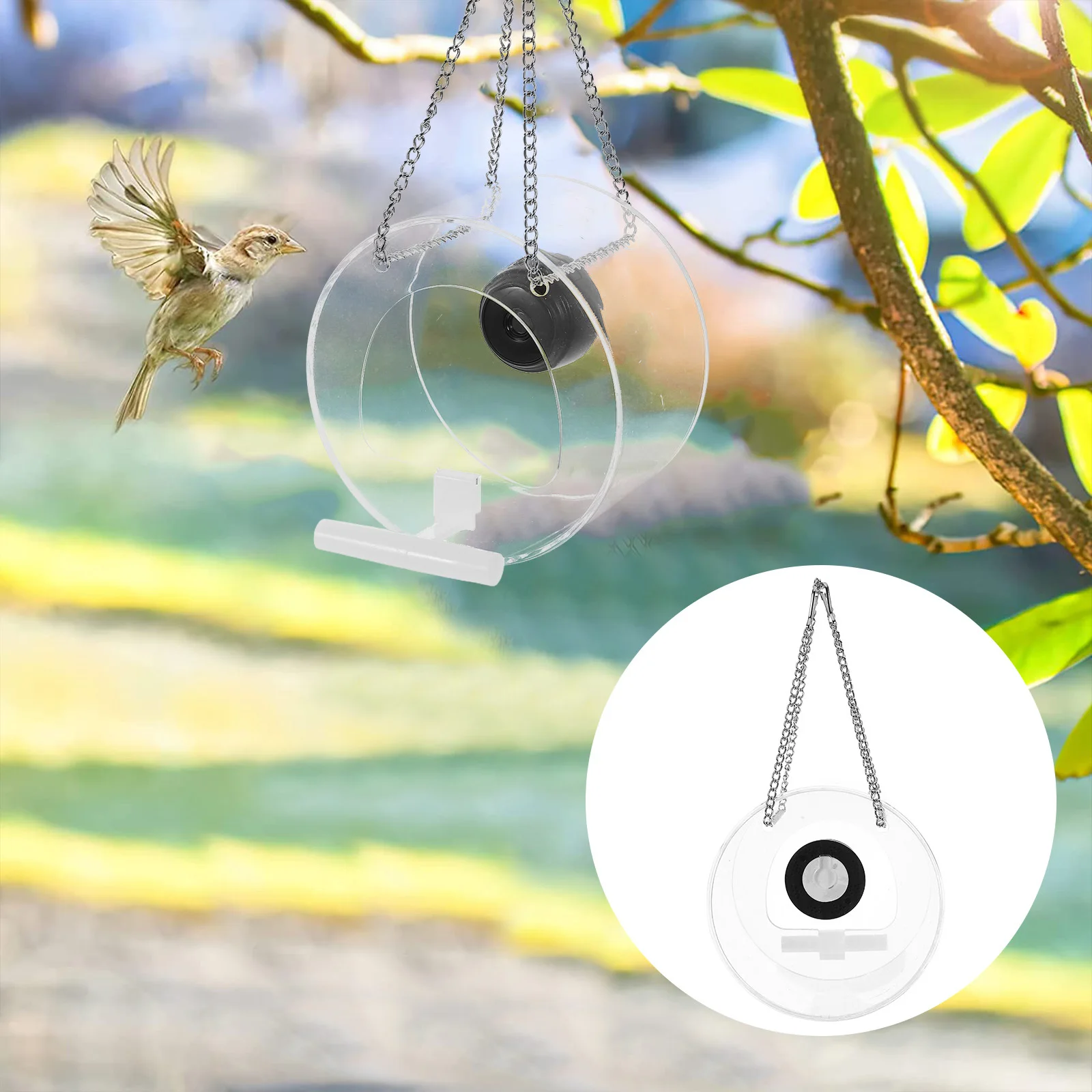 

1pc Smart Outdoor Transparent High Definition Camera Real-Time Live Streaming Watching Platform Wireless Remote Monitoring Easy