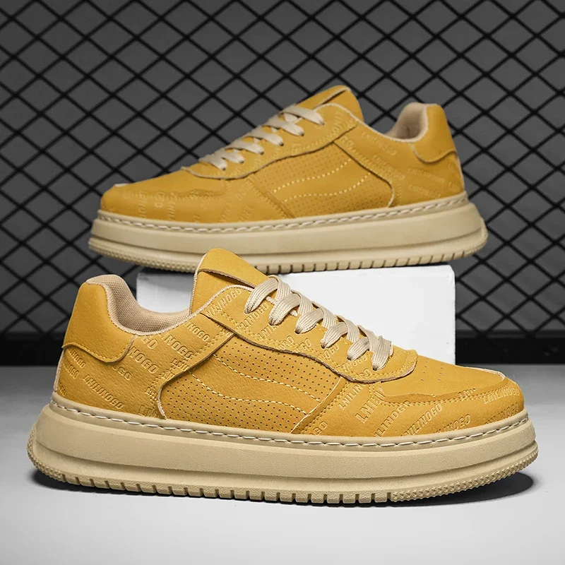 

Модная повседневная обувь для подростков по индивидуальному заказу, туфли на платформе с круглым носком и шнуровкой больших размеров, мужская обувь, мужская вулканизированная обувь Zapatos