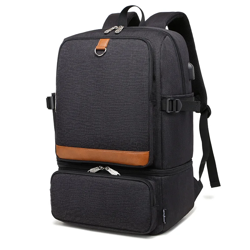 Fashion Black Laptop Backpack Compartment USB Waterproof backpacks Cooler Bags Outdoor Hiking Thermal Insulated lunch Bag сумка