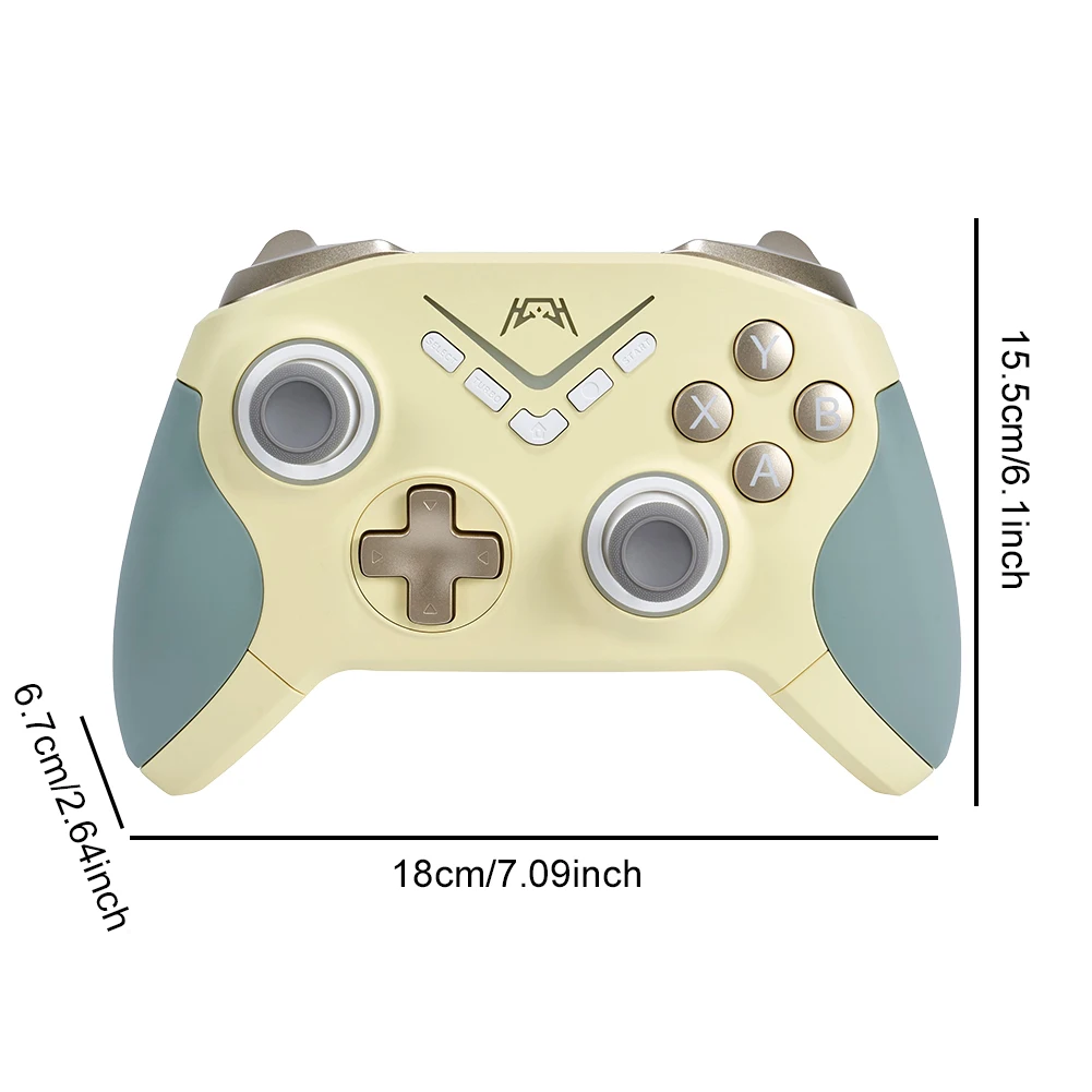 สําหรับสวิทช์คอนโทรลเลอร์เกมไร้สายบลูทูธ/2.4G/คอนโซลแบบมีสายControllerการสั่นสะเทือนRGBสําหรับAndroid/iOS/PC/PS3/PS4