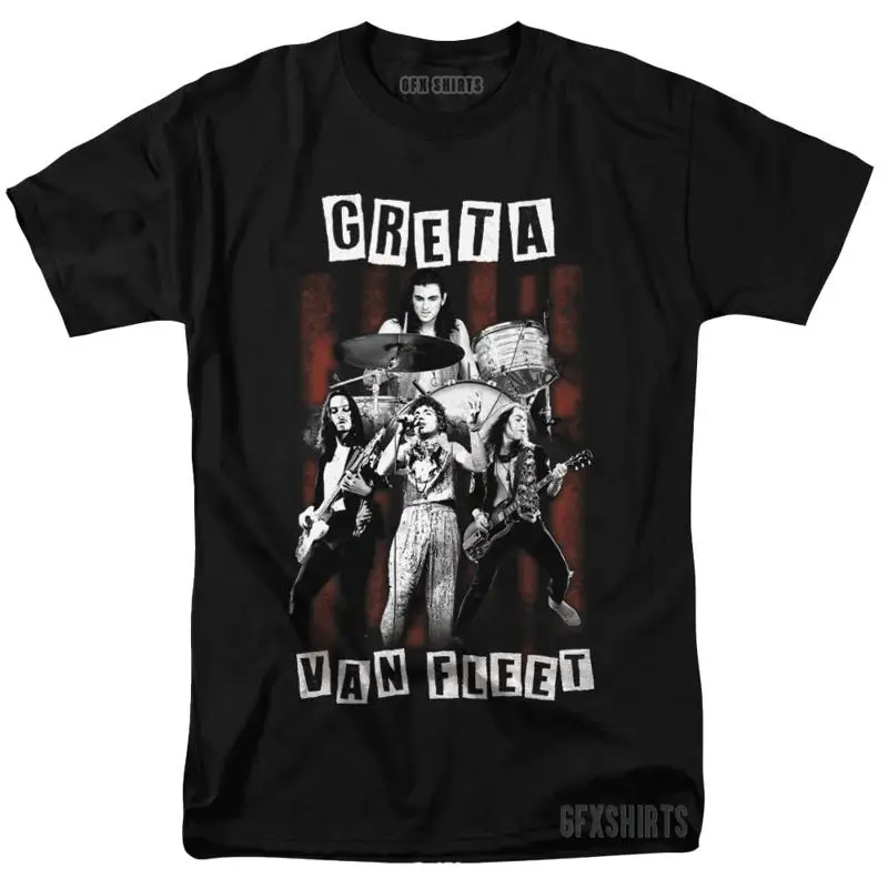 تي شيرت Greta Van Fleet Concert Tour Merch vtg بتصميم جرافيك #1