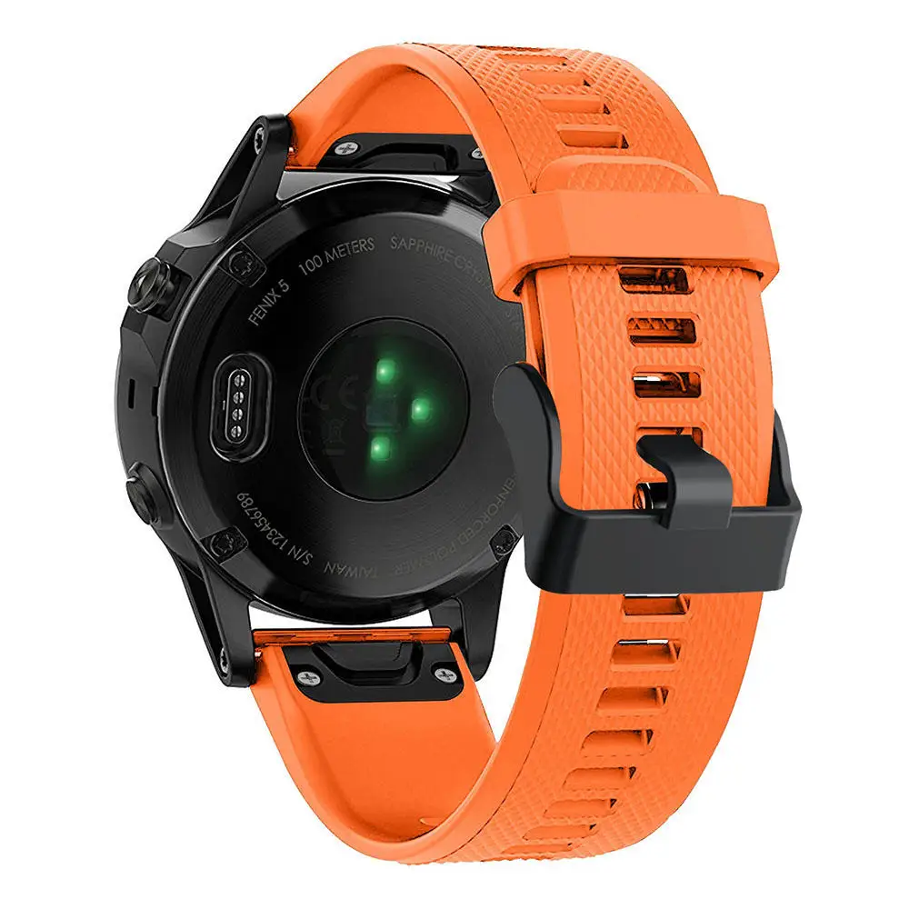 20/22/26mm Wristband For Garmin Fenix 5X/5Xplus/Fenix 3/Fenix 3 HR Silicone Sport Watchband Replacement Watch Strap Accessories view 5