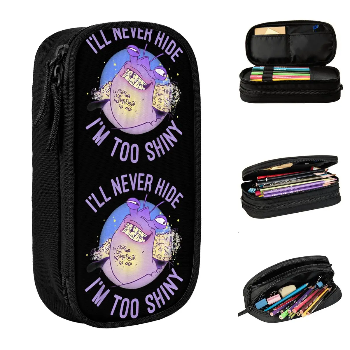 Moana Tamatoa, nigdy nie ukryję, że jestem zbyt błyszczący, piórniki piórnik obsadka do pióra dla torba studencka uczniów szkoła prezent artykuły papiernicze