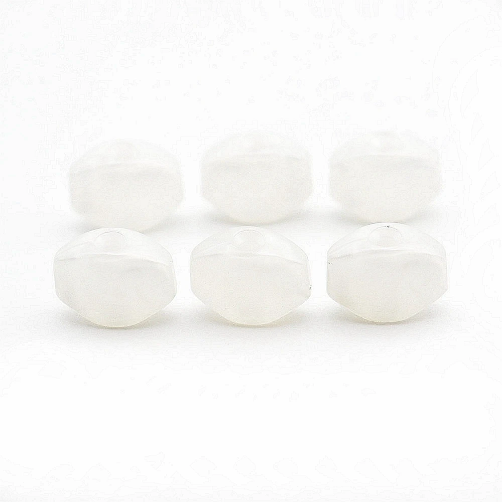 Set of 6 White Pearl Tuning Key Guitar Tuners Machine Head Buttons Small Square Buttons for Electric Guitar