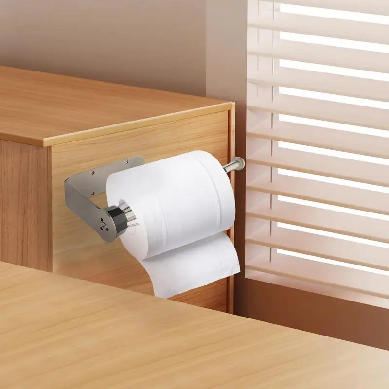 Stainless Steel Paper Towel Holder Wall Mount Damping Paper Towel Rack Metal Paper Towel Holder Under Cabinet Paper Towel Bar