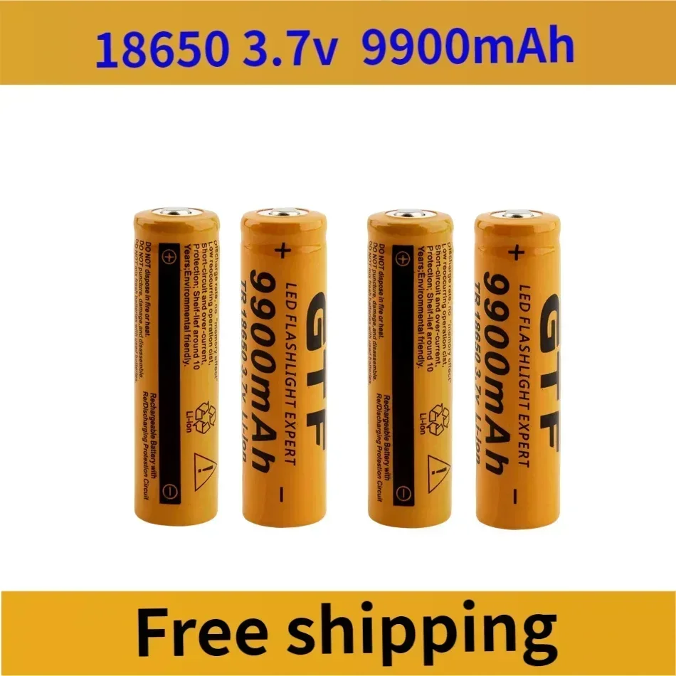 

new fast charging 18650 battery high quality 9900mah 3.7V 18650 Li ion battery flashlight charging battery