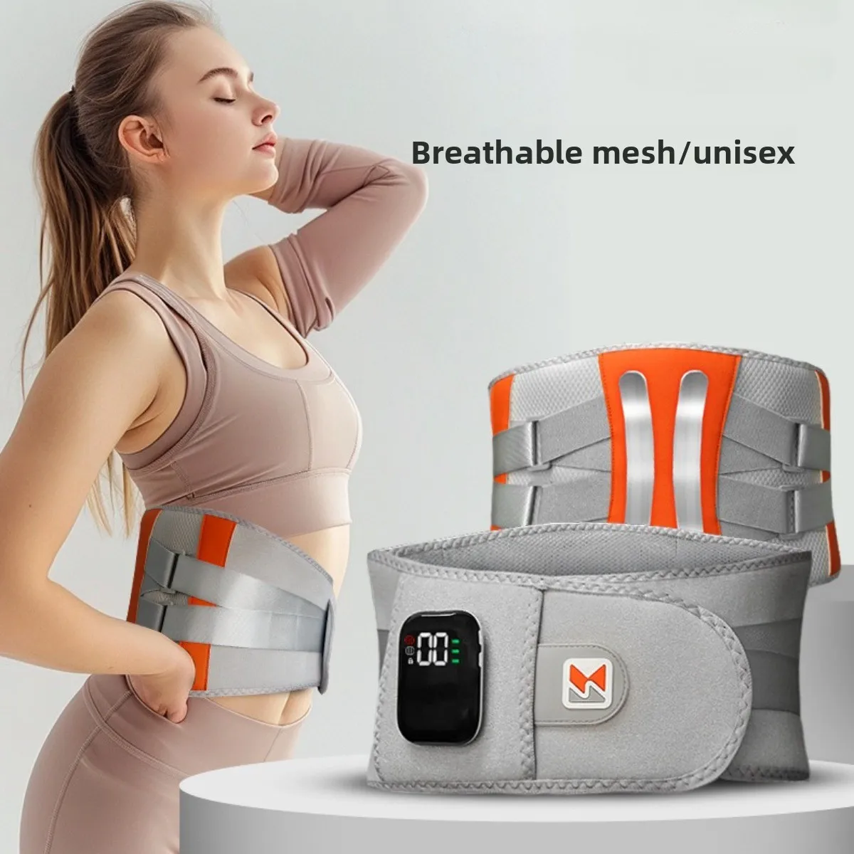 

Беспроводной интеллектуальный массажер для талии, нагревательный стальной пластинчатый пояс - перезаряжаемая нагревательная терапия, согревающий артефакт талии