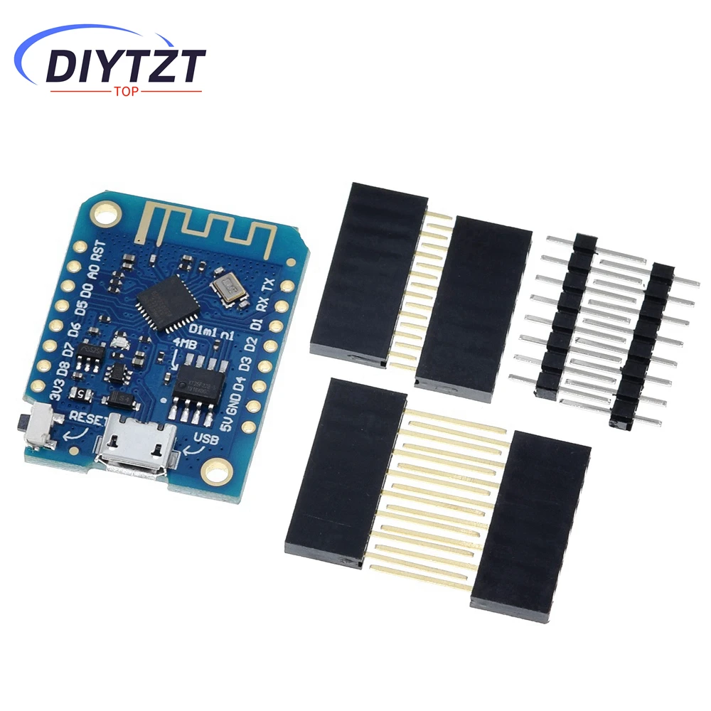 Wemos D1 Mini V3.0.0 WIFI Internet of Things Development Board Based ESP8266 CH340 CH340G 4MB For Arduino Nodemcu V2 MicroPython