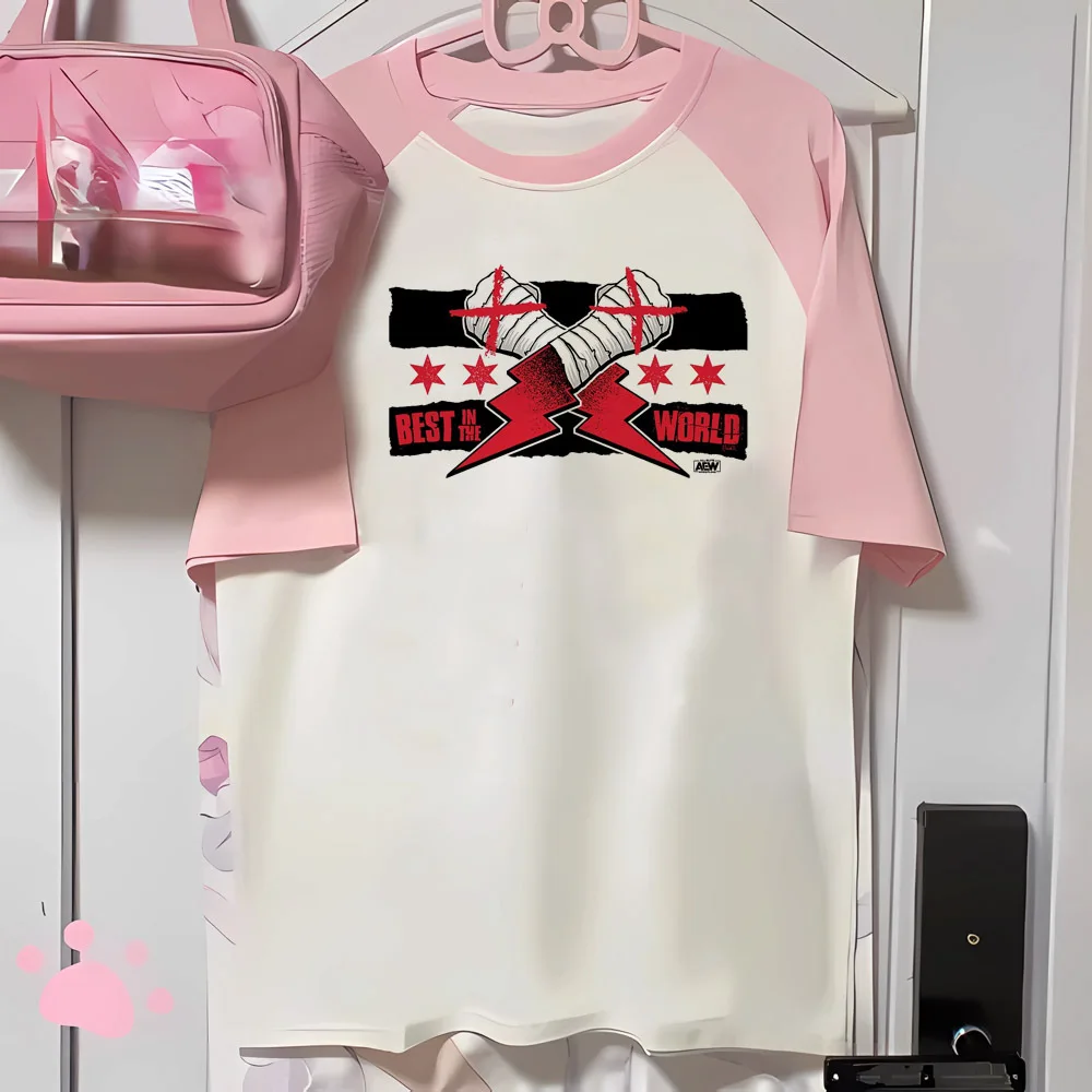 Cm Punk t shirt women elegant anime youthful t shirt female designer 2000s clothing