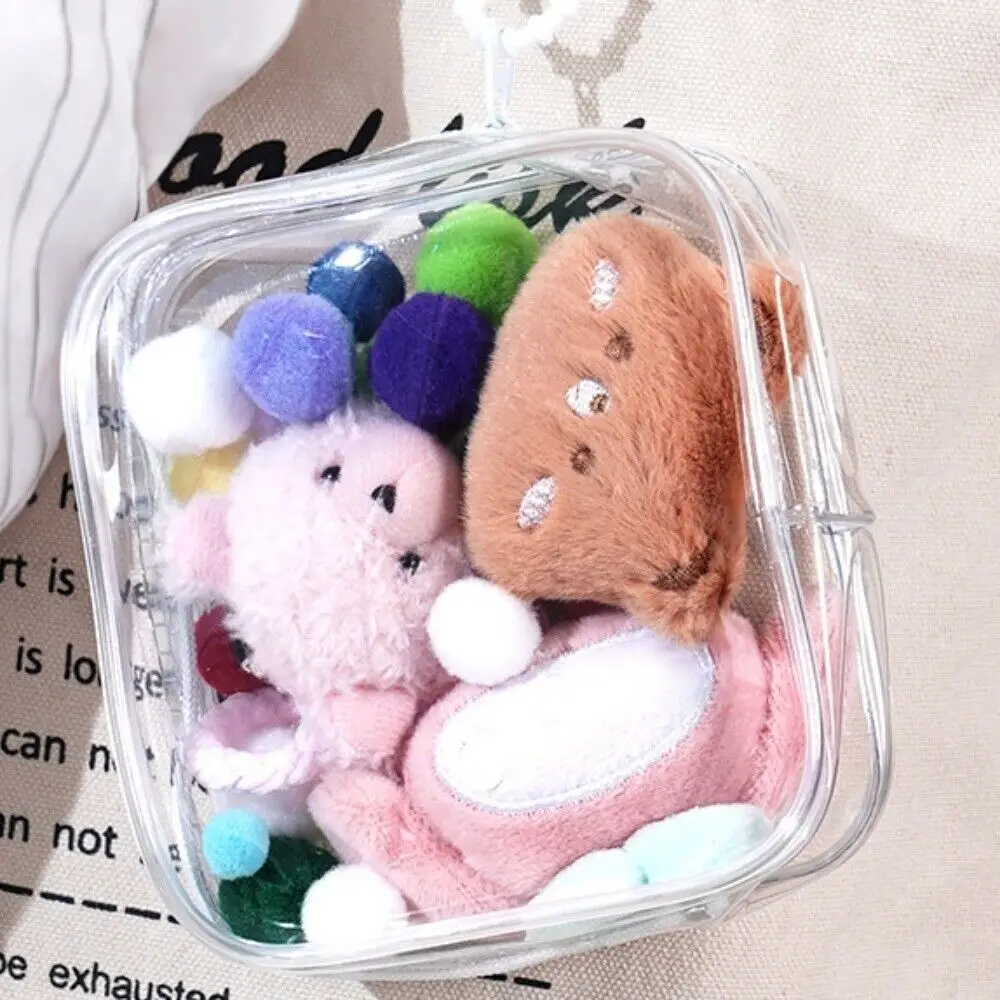 NEW PVC Clear Outdoor Bag Doll Accessories Bag Decoration Doll Display Box Data Cable Key Earphone Toy Storage Case