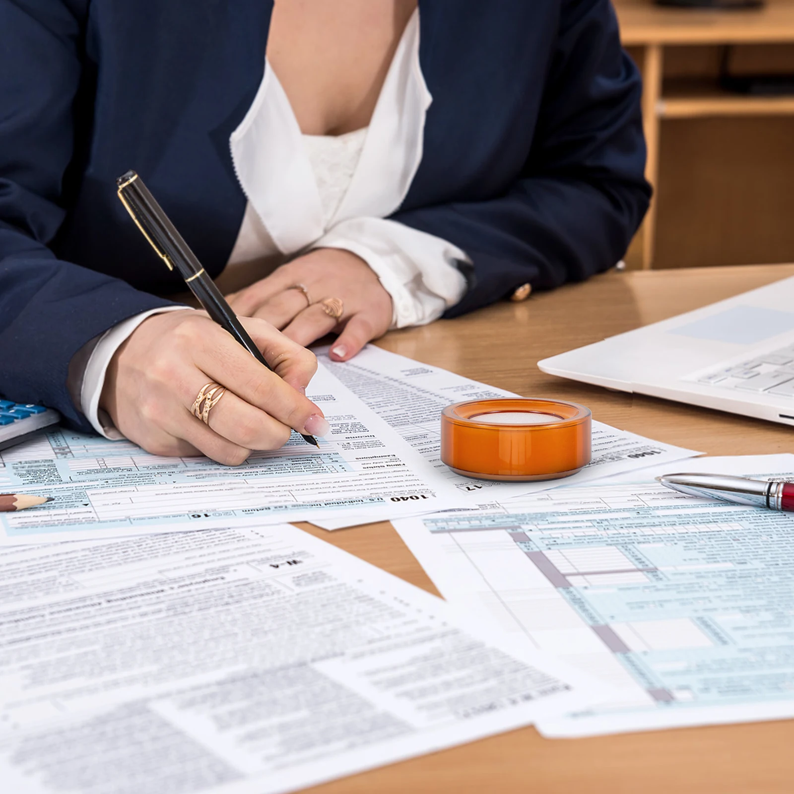 2 قطعة أداة ترطيب الإصبع كوب إسفنجي بلاستيكي لعد الورق التعامل مع وثيقة العمل مكتب فعال #5