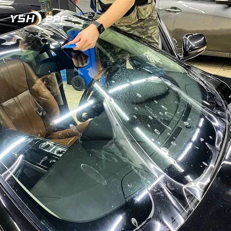 

2025 YSH TPU Windshield Film 99% UVR Anti Scratch Hydrophobic Car Window protection Film