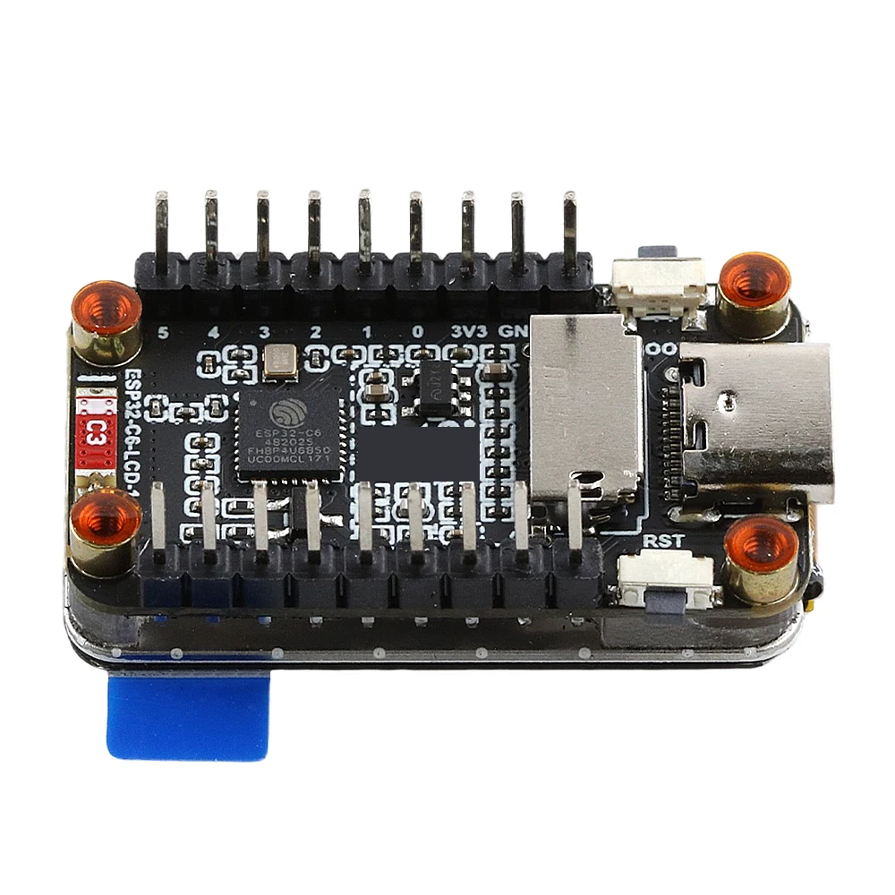 ESP32 C6 Development Board with 1.47-inch LCD Display Touch Support 172x320 Resolution RGB Light SD Slot Compatible for Arduino