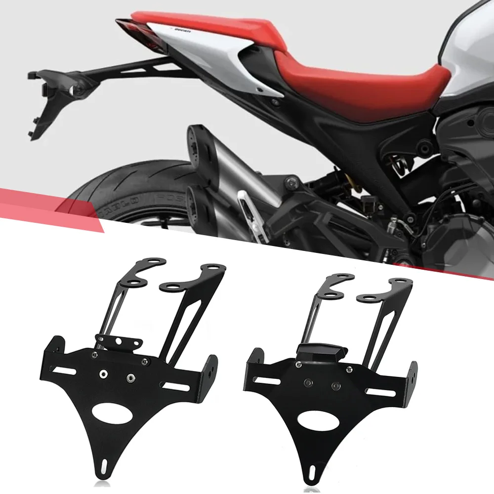 

License Plate Holder Bracket Rear For DUCATI Monster 659 797 821 1200 2017-2019-2020-2021 Supersport 939 950 2021-2022-2023-2024
