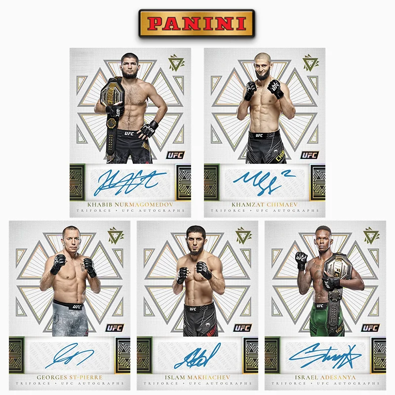 

Panini 2022, тройная сила, сделай сам, самодельная коллекция Ufc Star Georges St-Pierre, ислам Макачев, Израиль, рекламные коллекционные карты, подарочная коллекция