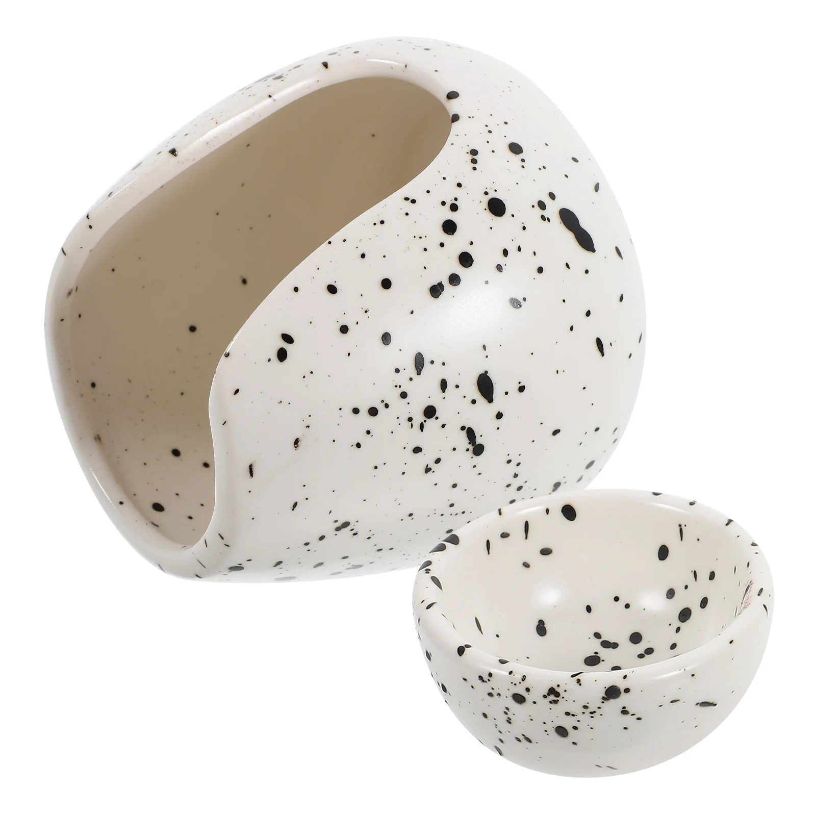 

Ceramic Essential Oil Burner Minimalist Pattern Aroma Diffuser Burner for Study Bedroom Living Room Scented Oil Wax Melter