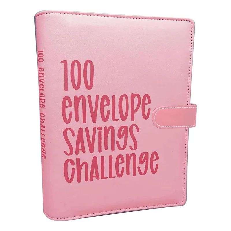 

Practical-Money Saving Binder Envelope Challenge Binder 100 Envelope Savings Challenge Pink