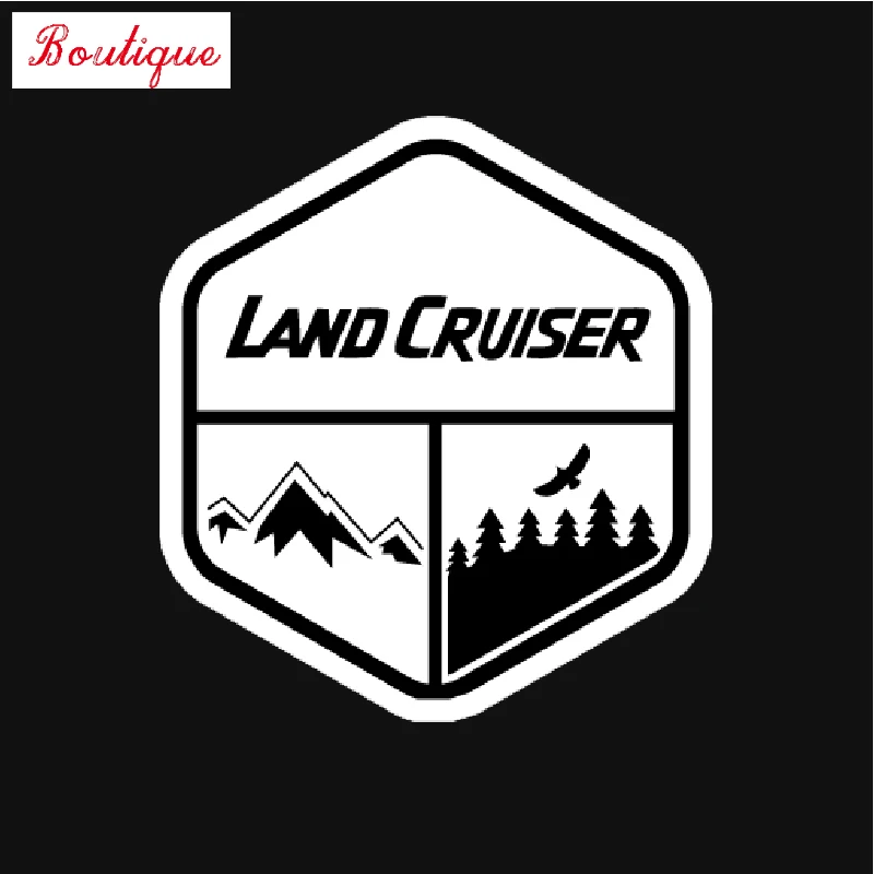 Jptz15 * 13cm personalized creative Land Cruiser pattern vinyl car sticker, accessories sunscreen and waterproof sticker,