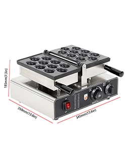 CPVKRY Electric Walnut waffle maker, Toaster Baking Breakfast Pan Oven with Temperature Control Electric Nut Waffle Bread Maker