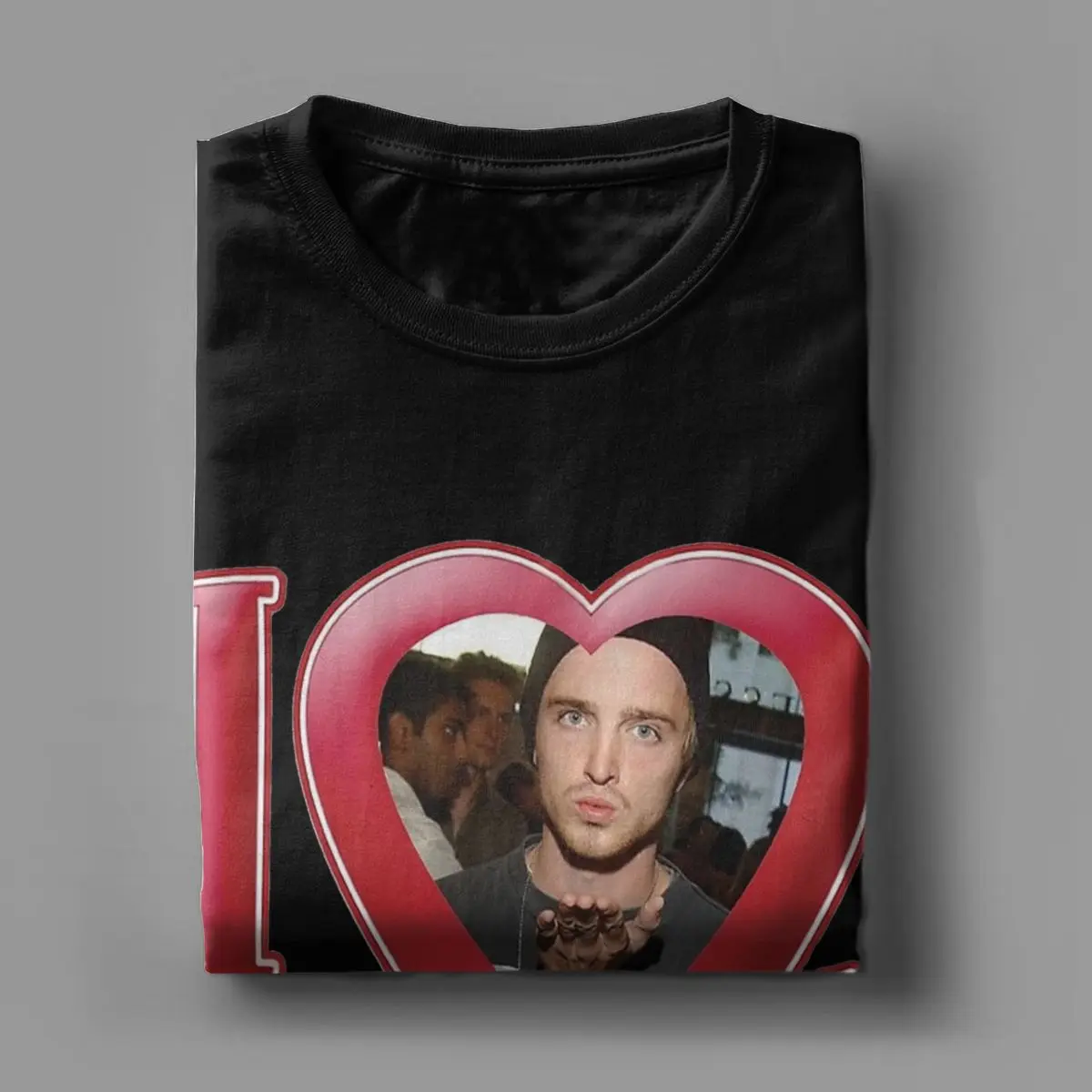 I Love My Boyfriend Jesse Pinkman T-Shirt for Men Breaking Bad Vintage Cotton Tee Shirt Short Sleeve T Shirt Birthday Clothing