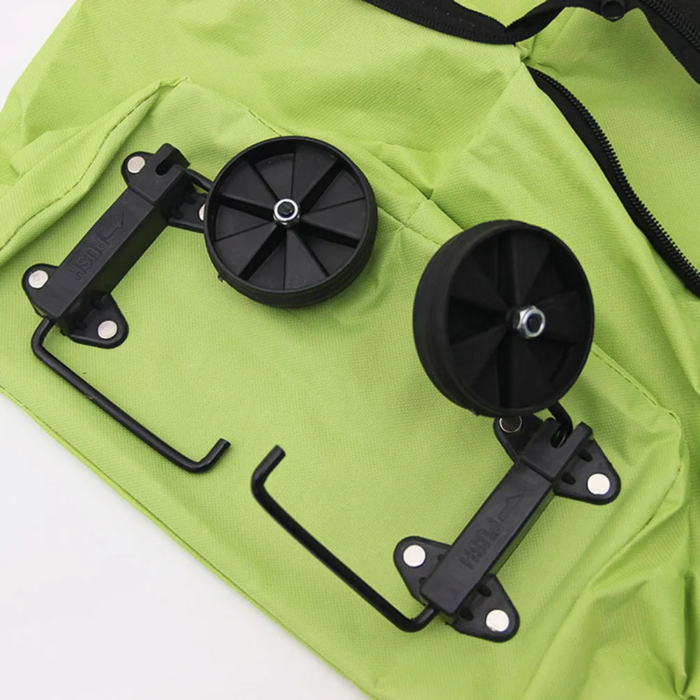 

Eco-Friendly Folding Shopping Cart Bag Collapsible Tugboat Oxford Cloth Tote Pulling Wheel Market Trolley Large Capacity