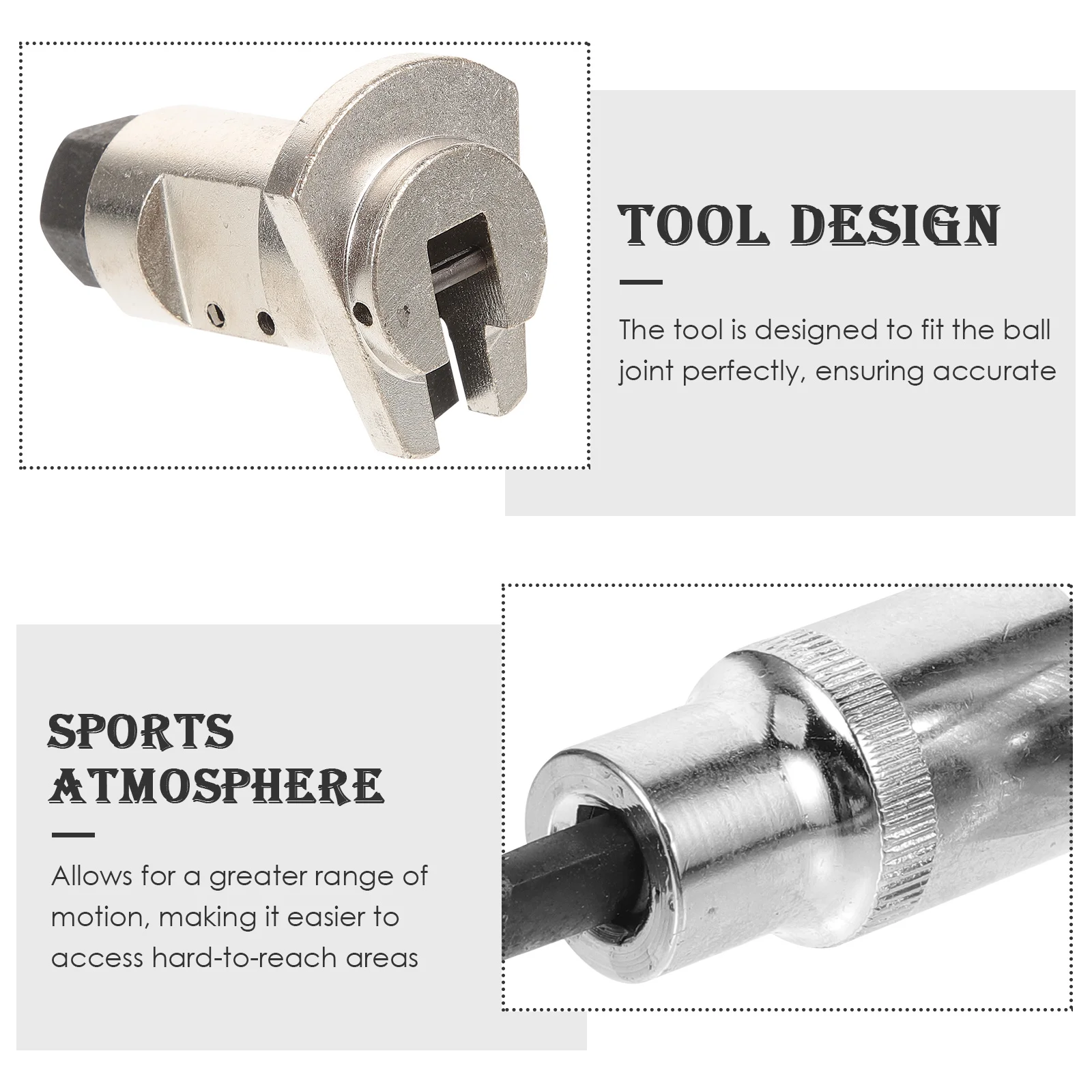 

3pcs Ball Separator Suspension Strut Spreader Shock Absorber Remover Steering Steering Tool Tool Parts