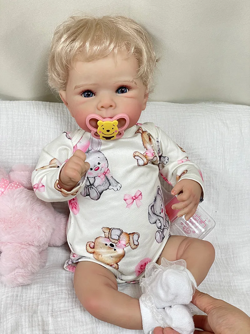 Cokela 50CM nouveau-né reborn poupée sexy réaliste doux au toucher câlin bébé plusieurs couches peinture peau 3D avec veines visibles