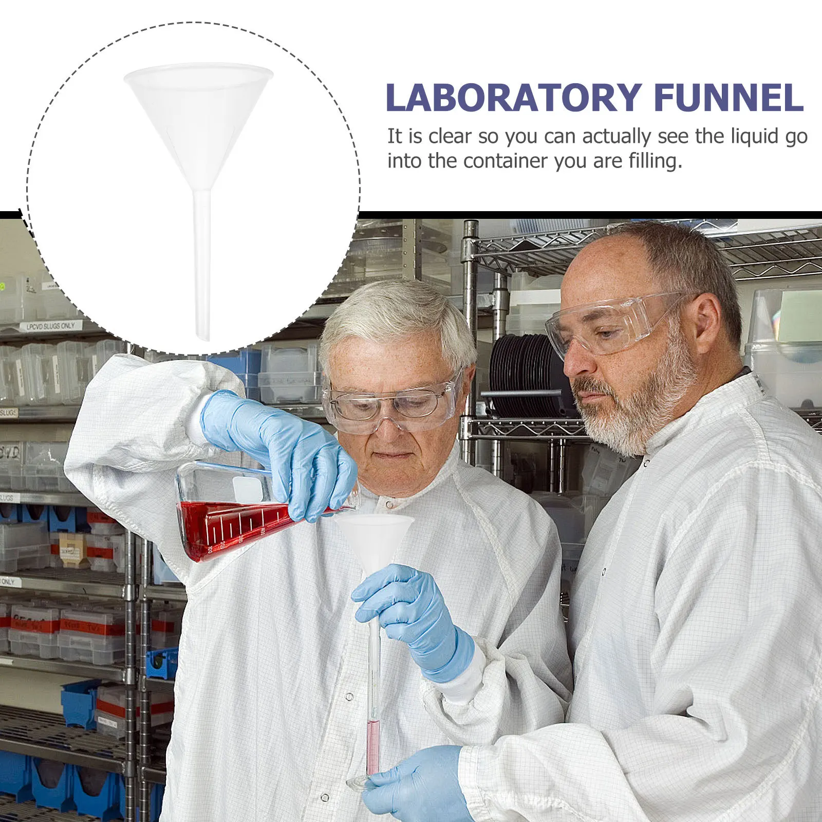 

10pcs 90Mm Transparent Triangle Funnel Laboratory Plastic Filter Funnel For Experiment Lab Use Kitchen Bar Tools