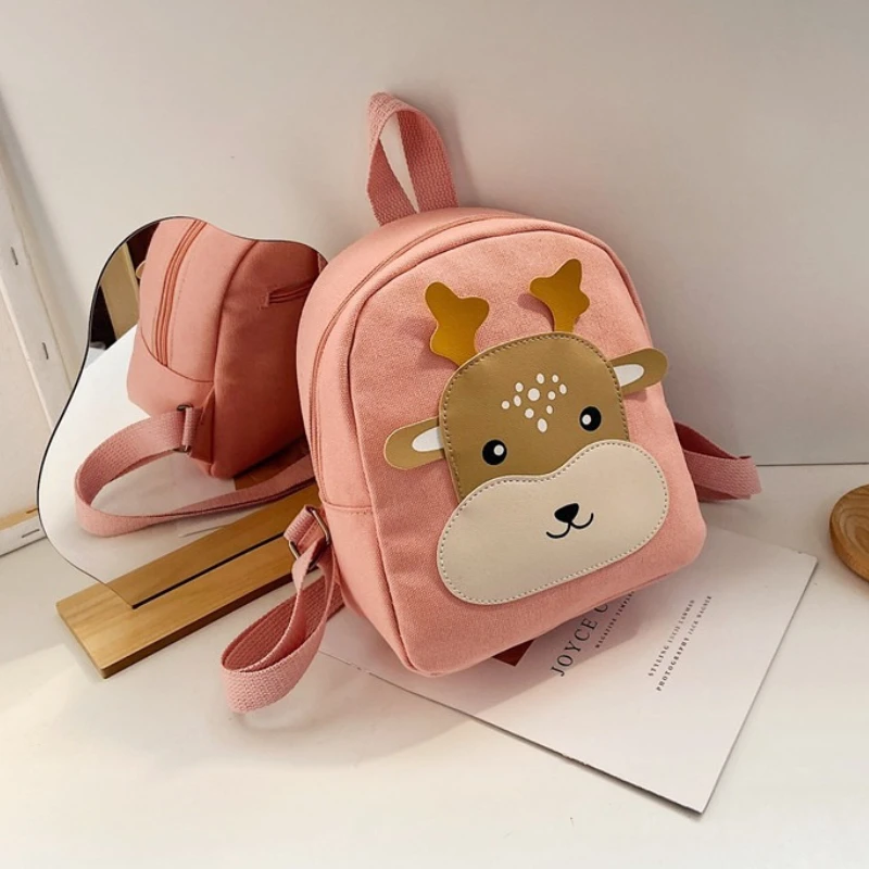 Cartoon Kid Backpack 2-5Y Kindergarten Cute Canvas Children Backpack Fashion Student Shoulders Bag Рюкзак Школьный 2025