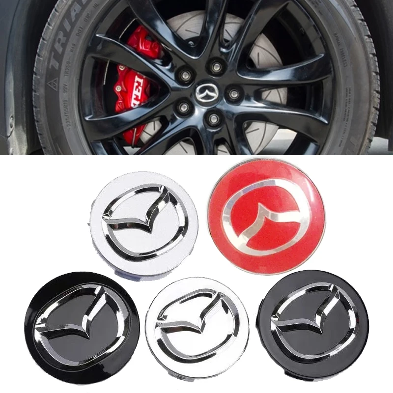 

Колпаки центральной ступицы колес автомобиля 52/56/60 мм для Mazda 3 5 6 Axela Atenza Speed CX4 CX3 CX7 CX5 CX9 CX30 RX8 RX7 MX3