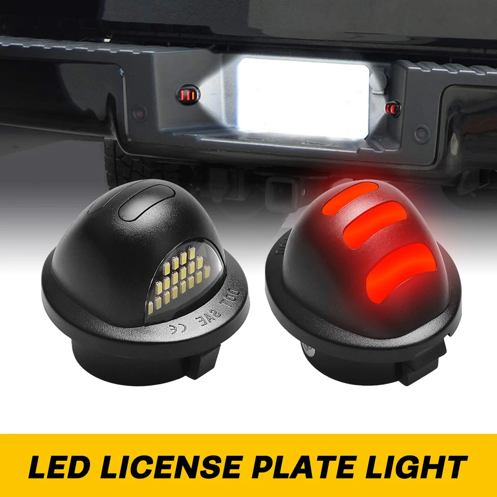 LED License Number Plate Light Bulb Canbus No Error For Ford Ranger F150 F250 F350 F450 F550 Super Duty Explorer Bronco Mark LT