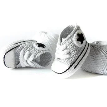 

Handmade Baby Crochet Booties | Baby Sports Shoes | Select Size 9cm 10cm 11cm | Free Shipping