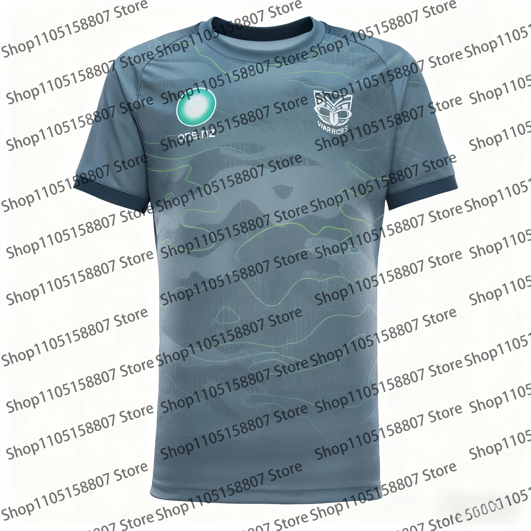 The 2026 New Zealand Warriors Rugby Training Uniform T-shirt Is A Must-have for Men and Women, Featuring A Quick-drying Top